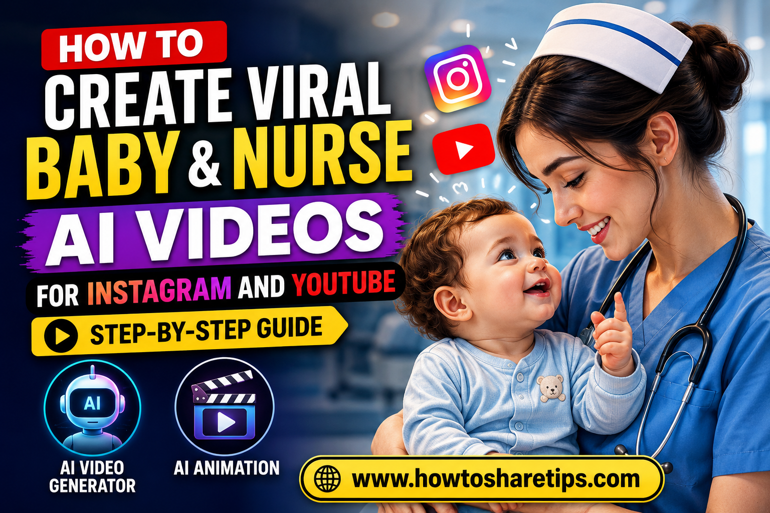 How to Create Viral Baby & Nurse AI Videos for Instagram and YouTube: Step-by-Step Guide | AI Video Generator & AI Animation