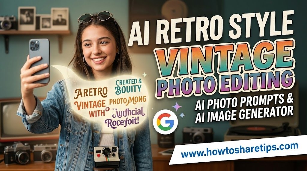 AI Retro Style Vintage Photo Editing Prompts | AI Photo Prompts & AI Image Generator