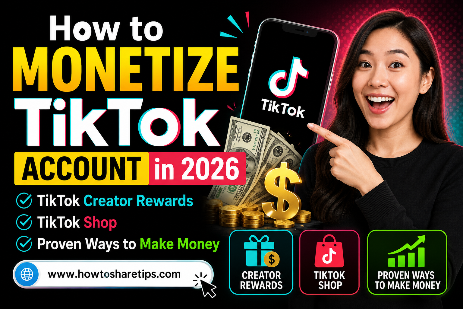 How to Monetize TikTok Account in 2026: TikTok Creator Rewards, TikTok Shop, and Proven Ways to Make Money