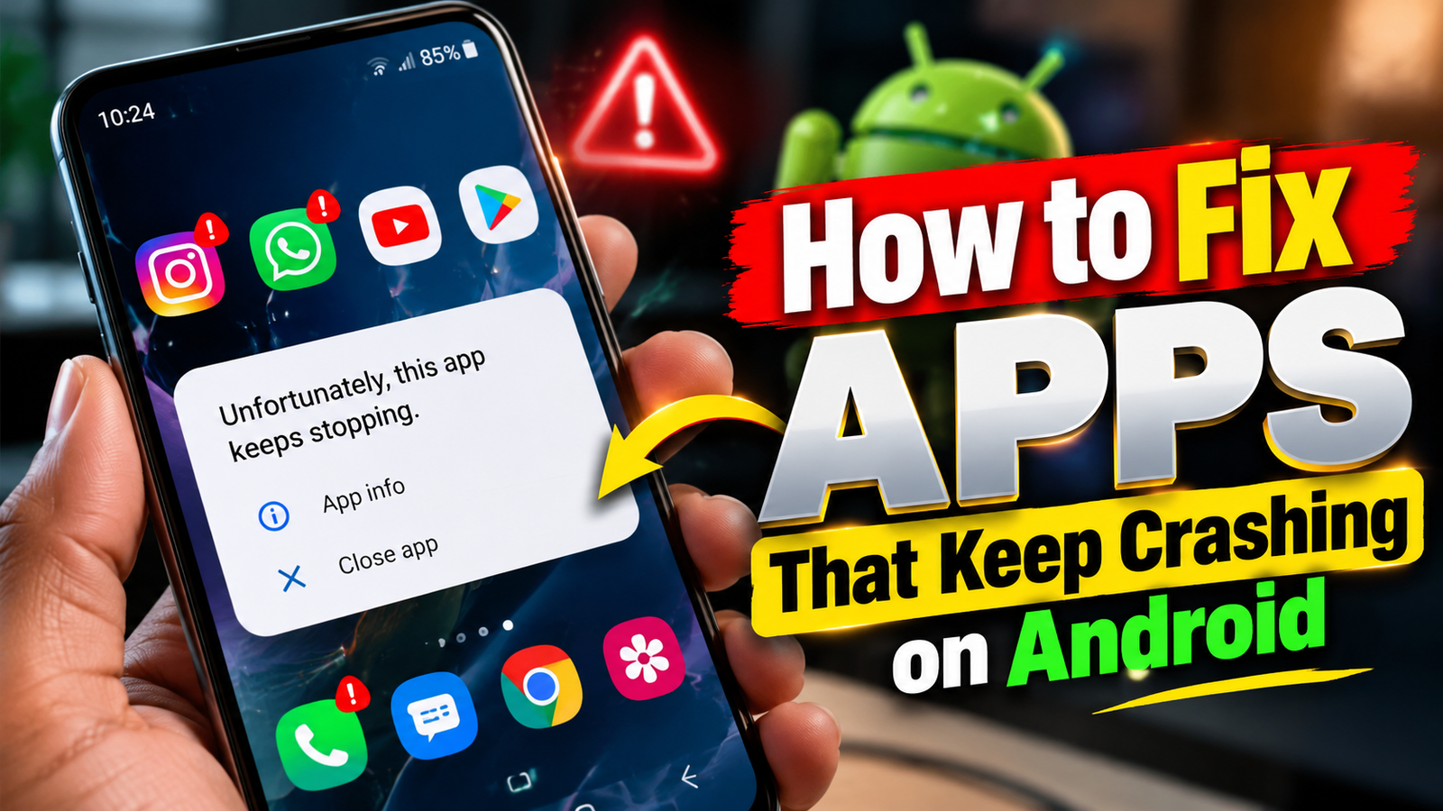 How to Fix Apps That Keep Crashing on Android